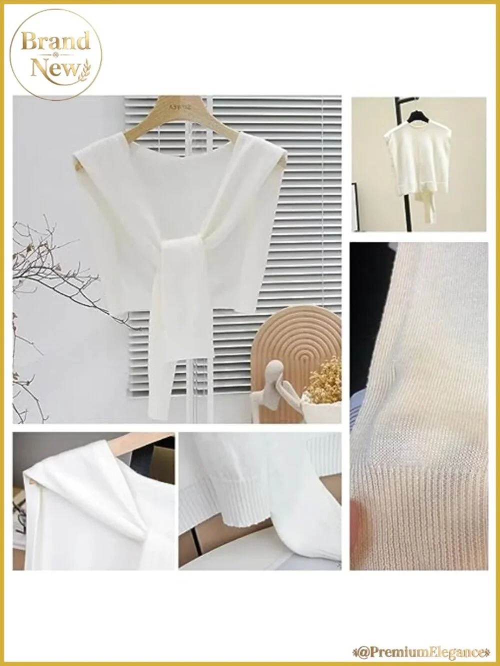 Women's Knitted Sweater Shawl Wrap with Sleeves Lightweight Shoulder Cape